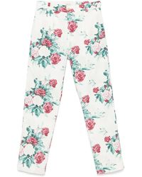 Fursac - Floral-Print Trousers - Lyst