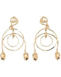 Chloé - Orecchini Tulip A Fiori Con Pendente - Lyst
