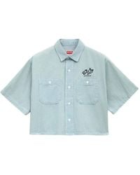 KENZO - Sounds Overhemd Met Korte Mouwen - Lyst