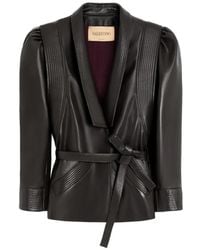 Valentino Garavani - Veste En Cuir Nappa - Lyst