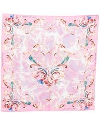 Versace Jeans Couture - Floral Print Scarf - Lyst
