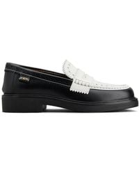 Tod's - Brogue-Trim Leather Loafers - Lyst