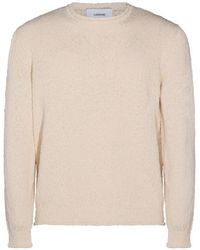 Lardini - Textured Crew Neck Sweater - Lyst