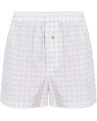Moschino - Gingham-Pattern Shorts - Lyst