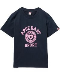 AAPE BY A BATHING AP - Logo-Print T-Shirt - Lyst