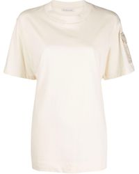 Moncler - Logo-patch Cotton T-shirt - Lyst