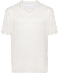 Eleventy - T-Shirt mit Rundhalsausschnitt - Lyst