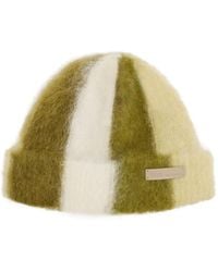 Ami Paris - Striped Ami De Coeur Beanie - Lyst