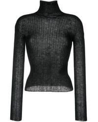 Saint Laurent - Rollkragenpullover Aus Einem Mohairwollgemisch - Lyst