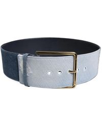 Dolce & Gabbana - Two-Tone Denim Belt - Lyst