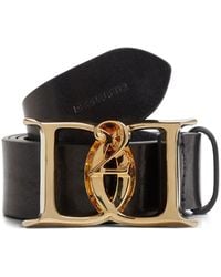 DSquared² - Leather Logo-Plaque Belt - Lyst