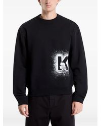 KARL LAGERFELD - Logo-Print Sweatshirt - Lyst