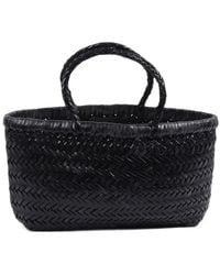 Dragon Diffusion - Mini Gora Woven Leather Tote Bag - Lyst
