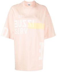 Izzue - Logo-print Drop-shoulder T-shirt - Lyst