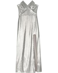 Genny - Abito Da Sera Senza Spalline Con Paillettes - Lyst