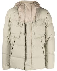 C.P. Company - Crinkled Hooded Down Padded Jacket - Lyst