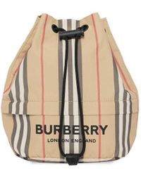 Burberry Beuteltasche mit Logo-Print - Mehrfarbig