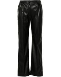 Twinset - Oval T-Plaque Faux-Leather Trousers - Lyst