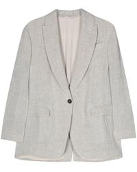 Brunello Cucinelli - Linen Jacket - Lyst