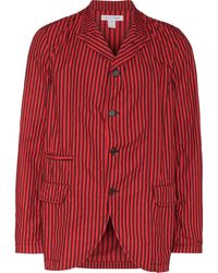 Comme des Garçons - Striped Single-Breasted Blazer - Lyst