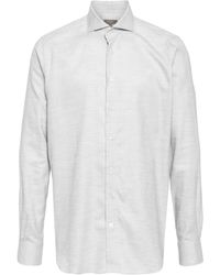 N.Peal Cashmere - Plain Long-sleeve Shirt - Lyst