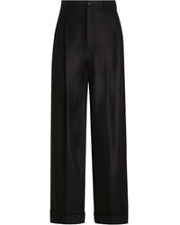 Dolce & Gabbana - Pleated-Front Wool Trousers - Lyst