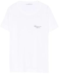 Givenchy - Short-Sleeved Silk-Nylon Top With Modern Graphics - Lyst