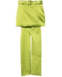 Self-Portrait - Belted Bow-Detail Mini Skirt - Lyst