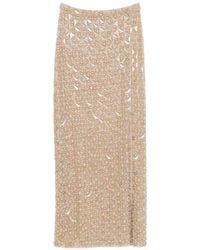 P.A.R.O.S.H. - Sequin-Embellished Maxi Skirt - Lyst