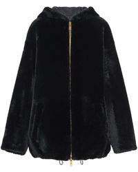 Prada - Shearling Reversible Jacket - Lyst