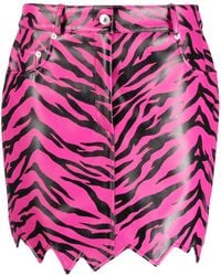 Moschino - モスキーノ ジグザグ タイガープリント スカート - Lyst