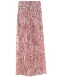 Aniye By - Paisley-Print Flounced Skirt - Lyst