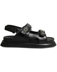 Dolce & Gabbana - Dg Logo Touch-Strap Sandals - Lyst