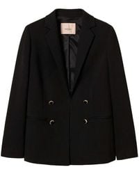 Twinset - Logo-Buttons Blazer - Lyst