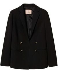 Twinset - Blazer con botones del logo - Lyst