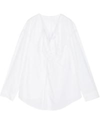 JNBY - Lace-Draped Blouse - Lyst