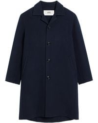 Ami Paris - Mantel Met Enkele Rij Knopen - Lyst