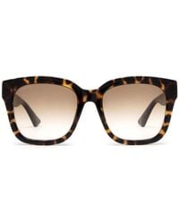 Gucci - Brille Mit Eckigem Gestell - Lyst