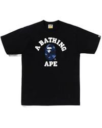A Bathing Ape - Color Camo College T-Shirt - Lyst