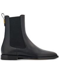 Ferragamo - Chelsea Leather Ankle Boots - Lyst