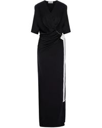 V:PM ATELIER - Samantha Draped Maxi Dress - Lyst