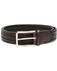 Canali - Braided Leather Belt - Lyst