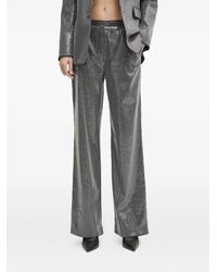 Guess - Sequin-Embellished Straight-Leg Trousers - Lyst