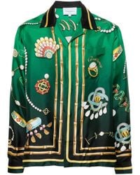 Casablanca - La Boite A Bijoux Silk Shirt - Lyst
