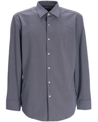 BOSS - Long-sleeved Cotton-blend Shirt - Lyst