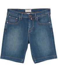 Jacob Cohen - Nicolas Logo-Patch Shorts - Lyst
