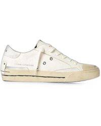 Crime London - Recut Canvas Leather Sneakers - Lyst