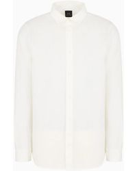 ARMANI EXCHANGE - Chemise En Lin Biologique - Lyst