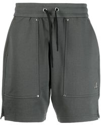 Moose Knuckles - Shorts sportivi con placca logo - Lyst