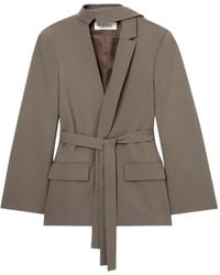 Rohe - Gedeconstrueerde Blazer Met Ceintuur - Lyst
